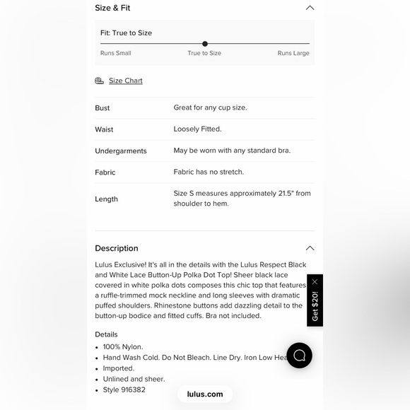 Lulus Respect Black And White Lace Button-up Polka Dot Top - Size S - Picture 5 of 5